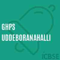Ghps Uddeboranahalli Middle School Logo