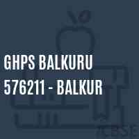 Ghps Balkuru 576211 - Balkur Middle School Logo