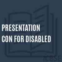 Presentation Con For Disabled Middle School Logo