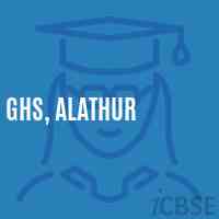 Ghs, Alathur Secondary School Logo