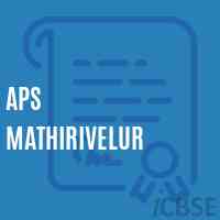 Aps Mathirivelur Primary School Logo