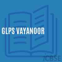 Glps Vayanoor Primary School Logo