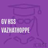 Gv Hss Vazhathoppe High School Logo