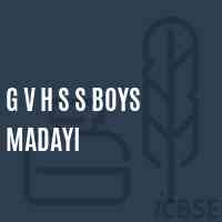 G V H S S Boys Madayi High School Logo