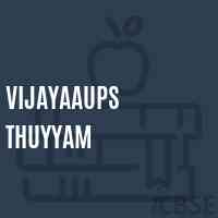 Vijayaaups Thuyyam Upper Primary School Logo