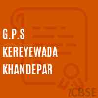 G.P.S Kereyewada Khandepar Primary School Logo