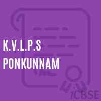 K.V.L.P.S Ponkunnam Primary School Logo