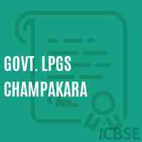 Govt. Lpgs Champakara Primary School Logo
