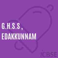 G.H.S.S , Edakkunnam Senior Secondary School Logo