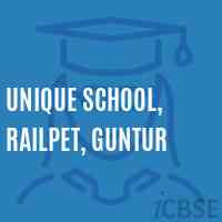 Unique School, Railpet, Guntur Logo
