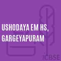 Ushodaya Em Hs, Gargeyapuram Secondary School Logo