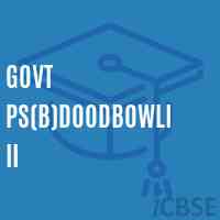 Govt Ps(B)Doodbowli Ii Primary School Logo