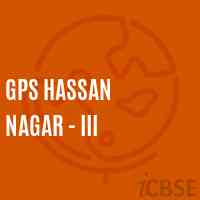 Gps Hassan Nagar - Iii Primary School Logo