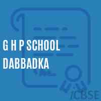 G H P School Dabbadka Logo
