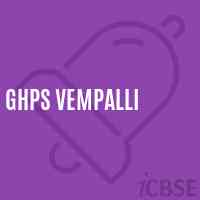 Ghps Vempalli Middle School Logo