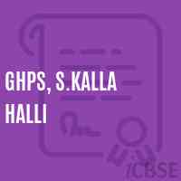Ghps, S.Kalla Halli Middle School Logo