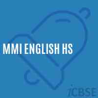 Mmi English Hs Senior Secondary School Logo
