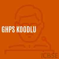 Ghps Koodlu Middle School Logo
