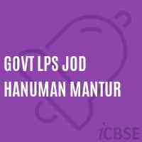 Govt Lps Jod Hanuman Mantur Primary School Logo