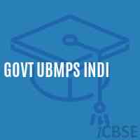 Govt Ubmps Indi Middle School Logo