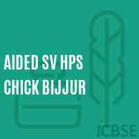 Aided Sv Hps Chick Bijjur Middle School Logo