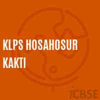 Klps Hosahosur Kakti Primary School Logo