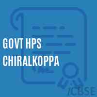 Govt Hps Chiralkoppa Middle School Logo