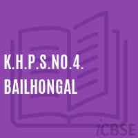 K.H.P.S.No.4. Bailhongal Middle School Logo