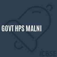 Govt Hps Malni Middle School Logo