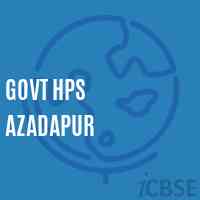 Govt Hps Azadapur Middle School Logo