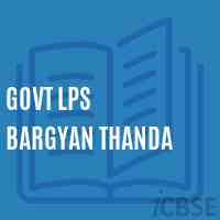 Govt Lps Bargyan Thanda Primary School Logo