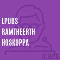 Lpubs Ramtheerth Hoskoppa Primary School Logo