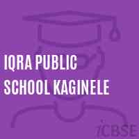 Iqra Public School Kaginele Logo
