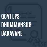Govt Lps Dhummansur Badavane Primary School Logo