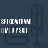 Sri Gowthami (Tm) U P Sch Middle School Logo