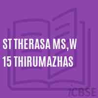 St Therasa Ms,W 15 Thirumazhas Primary School Logo