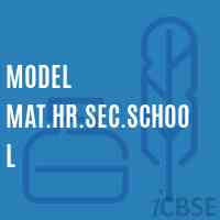 Model Mat.Hr.Sec.School Logo