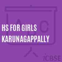 Hs For Girls Karunagappally Secondary School Logo