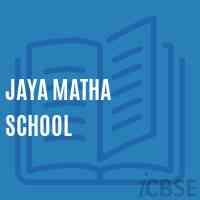 Jaya Matha School Logo