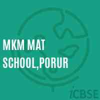 Mkm Mat School,Porur Logo