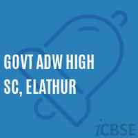 Govt Adw High Sc, Elathur Secondary School Logo