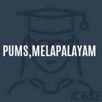 Pums,Melapalayam Middle School Logo