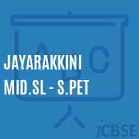 Jayarakkini Mid.Sl - S.Pet Middle School Logo