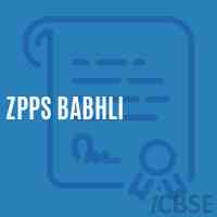 Zpps Babhli Middle School Logo