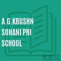 A.G.Krushn Sohani Pri School Logo