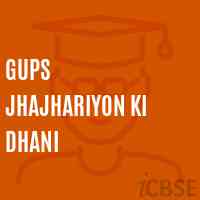 Gups Jhajhariyon Ki Dhani Middle School Logo