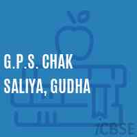 G.P.S. Chak Saliya, Gudha Primary School Logo