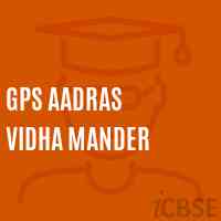 Gps Aadras Vidha Mander Middle School Logo