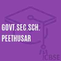 Govt.Sec.Sch. Peethusar Secondary School Logo