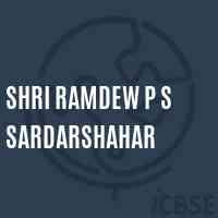 Shri Ramdew P S Sardarshahar Middle School Logo